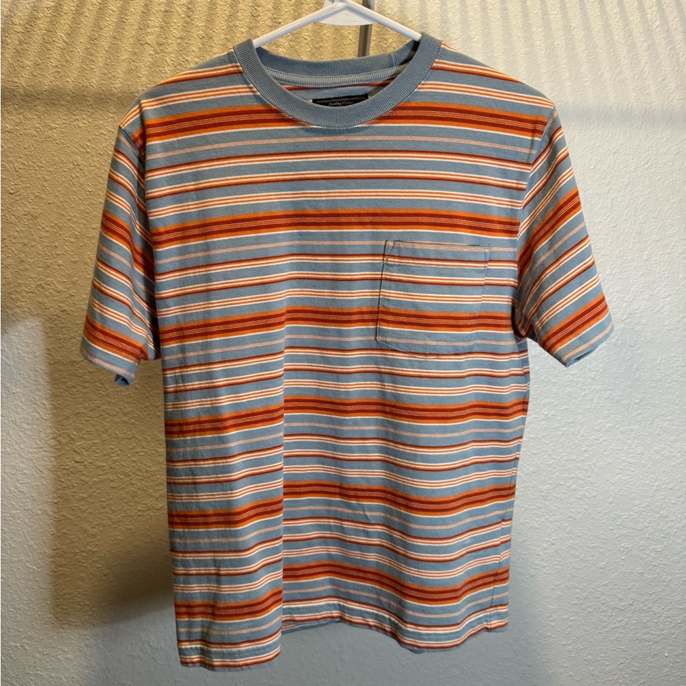 BEAMS Striped Cotton T-shirt